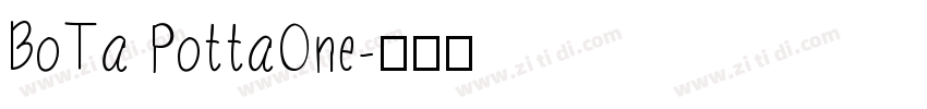 BoTa PottaOne字体转换